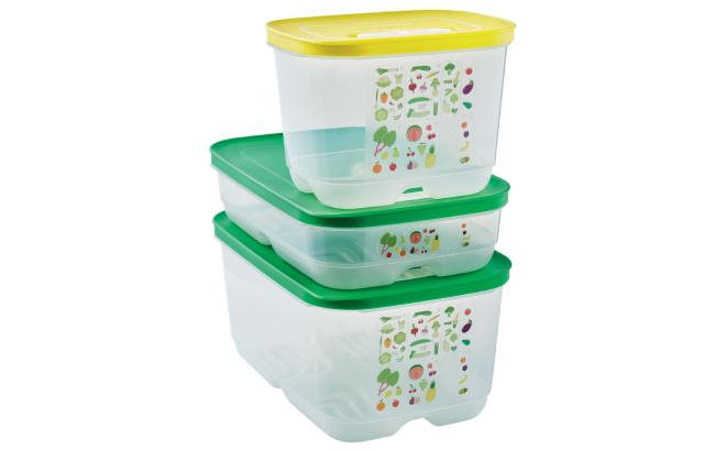 Tupperware FridgeSmart 6 Piece Vented Food Saver Set