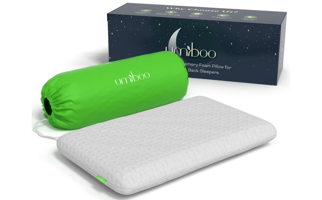 Umiboo Thin 2 5 Inch Memory Foam Pillow
