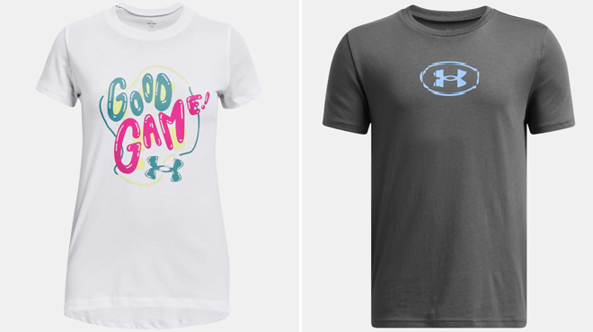 Under Armour Girls Shirt and Under Armour Boys Shirt