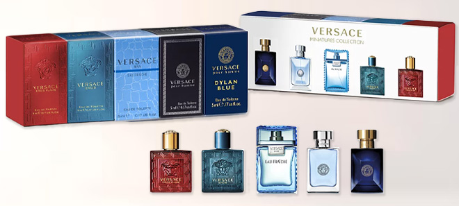 Versace Men's Miniatures Gift Set