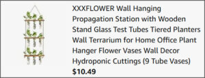 Wall Hanging Propagation Station at Checkout