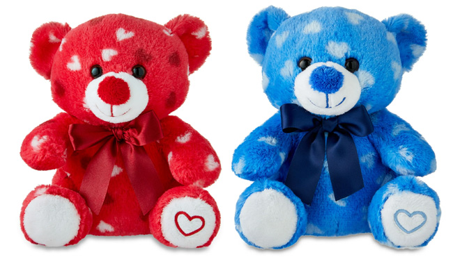 Way To Celebrate Valentine's Day Sitting Teddy Bear Plushies Way To Celebrate Valentine's Day Sitting Teddy Bear Plushies