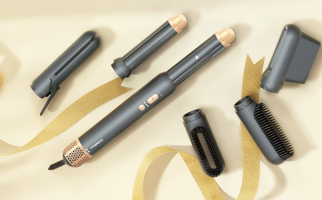 WindBlow Hair Dryer Brush 6 in 1 Straightener