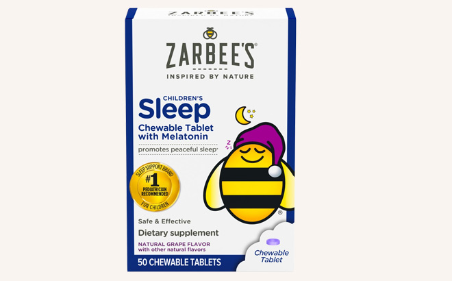Zarbees Kids Melatonin Chewable Tablets