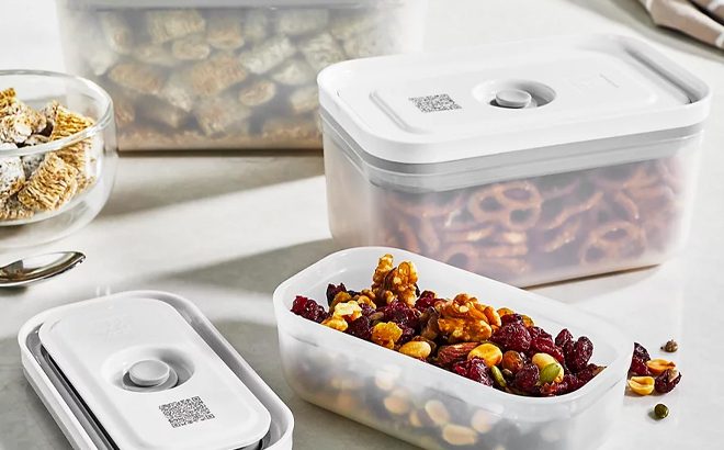 Zwilling Fresh and Save Rectangular Plastic Vacuum Box 3 Piece Set