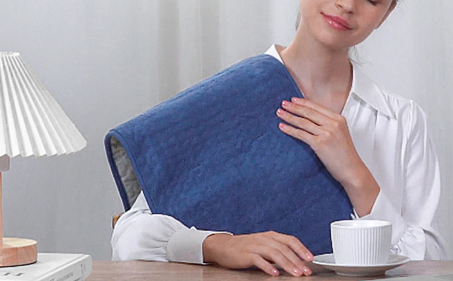 a Person Using Heating Pad