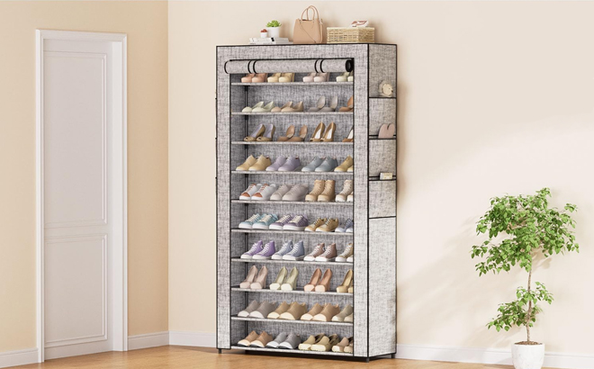 101 Tiers Large Shoe Rack with Covers