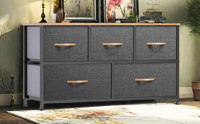 5 Drawer Fabric Dresser 5 Drawer Fabric Dresser