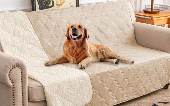 Ameritex Waterproof Dog Bed Cover Pet Blanket Beige Ameritex Waterproof Dog Bed Cover Pet Blanket Beige