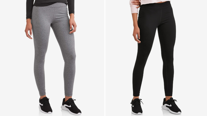 Athletic Works Womens Active Fit Mid Rise Leggings