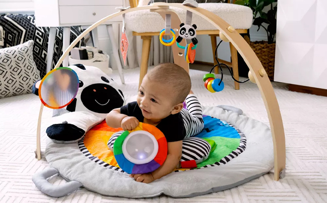 Baby Einstein Zens Activity Milestones Plush Gym Playmat