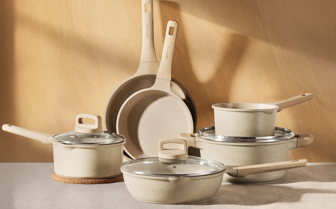 Carote Nonstick Pots and Pans 12 Piece Cookware Set