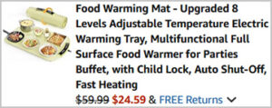 Coldfill Food Warming Mat Screenshot