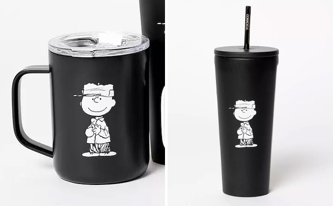 Corkcicle Peanuts Charlie Brown Insulated Mug and Insulated Cold Cup Corkcicle Peanuts Charlie Brown Insulated Mug and Insulated Cold Cup