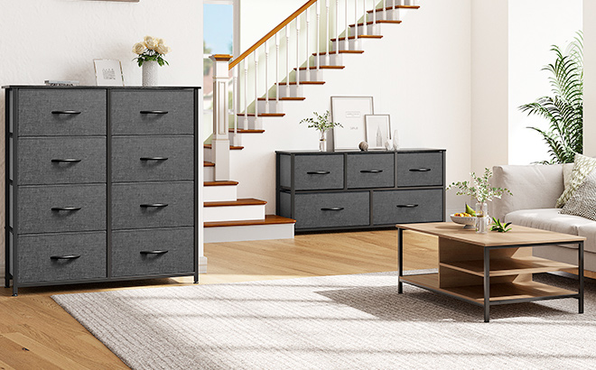 DWVO Dresser for Bedroom Fabric Dresser with 8 Drawers DWVO Dresser for Bedroom Fabric Dresser with 8 Drawers