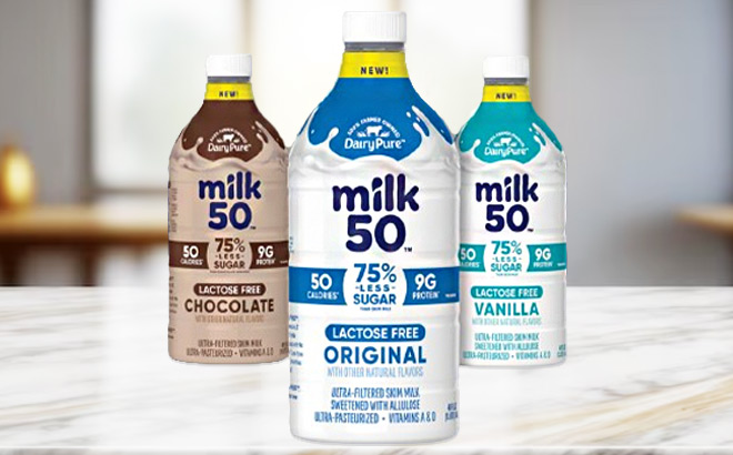 DairyPure Milk 50 on a Table