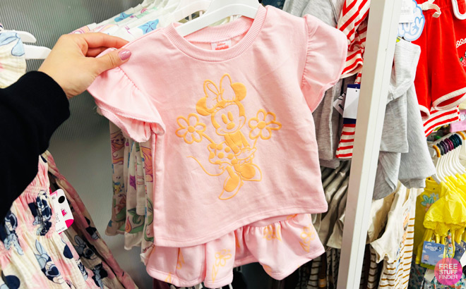 Disney Minnie Mouse Toddler Girls Top Skort Set