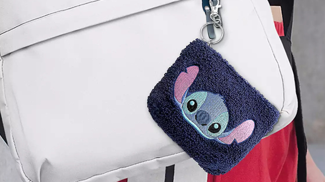 Disney Stitch Teddy Plush Purse Keychain