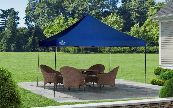 Foldable and Portable Instant Canopy in Blue Color Foldable and Portable Instant Canopy in Blue Color