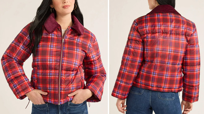 Free Assembly Women's Short Puffer Jacket