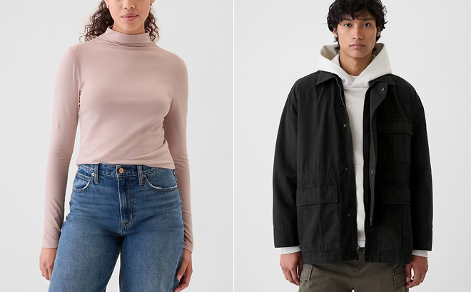 GAP Featherweight Cropped Turtleneck GAP Featherweight Cropped Turtleneck