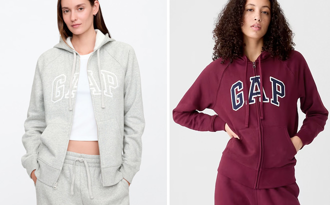 Gap Logo Zip Hoodies