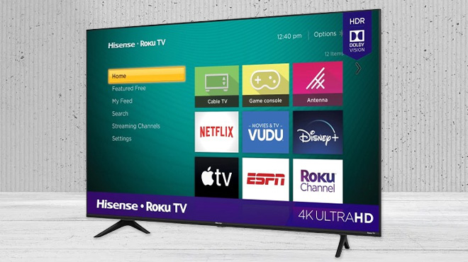 Hisense 58 Inch Class 4K UHD LED LCD Roku Smart TV Hisense 58 Inch Class 4K UHD LED LCD Roku Smart TV