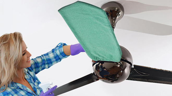 Hosrnovo Microfiber Fan Blade Cleaner