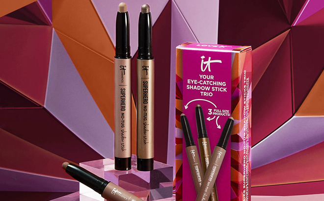 IT Cosmetics Your Eye Catching Waterproof Eyeshadow Stick Trio IT Cosmetics Your Eye Catching Waterproof Eyeshadow Stick Trio
