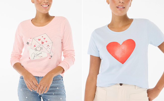 J Crew Factory Graphic Tee in Two Colors