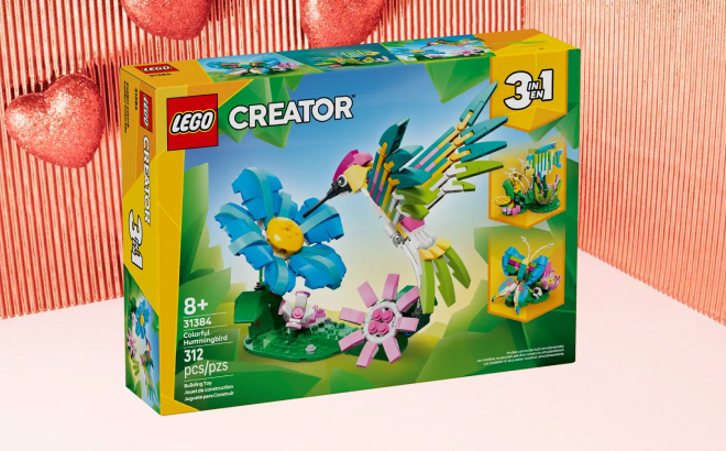 LEGO Creator 3 in 1 Wild Animals Colorful Hummingbird Building Set