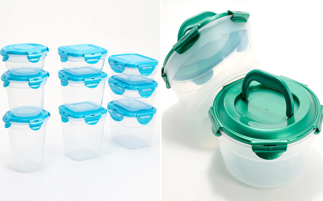 LocknLock 9 Piece Mini Nesting Multi Shape Storage Set