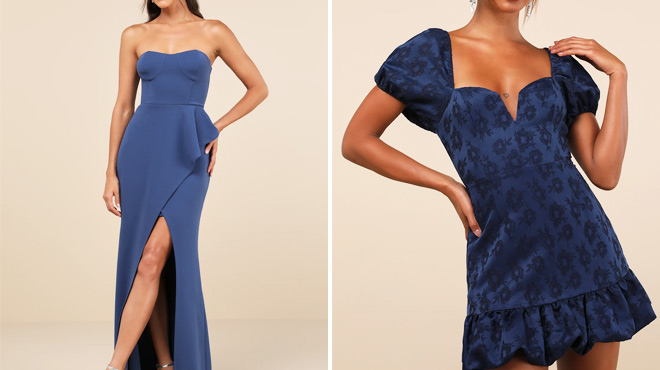 Lulus Splendor Bustier Tulip Maxi Dress