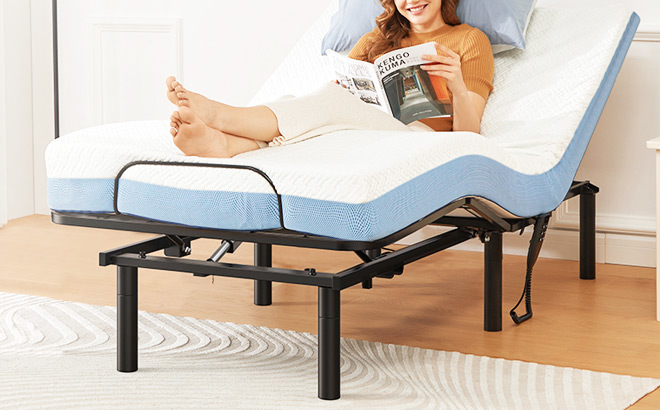 Marsail Twin XL Adjustable Bed Base Frame
