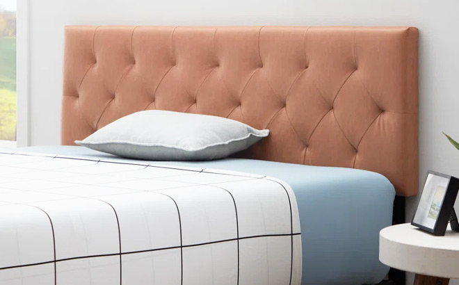 Mattson Adjustable Faux Leather Headboard