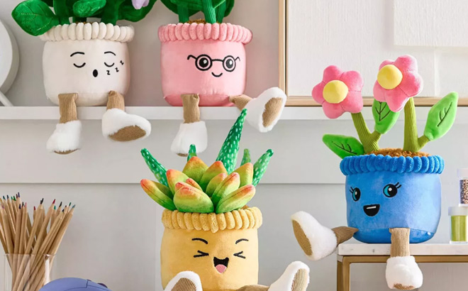 Members Mark Happy Plants Plushies 4 Pack Members Mark Happy Plants Plushies 4 Pack