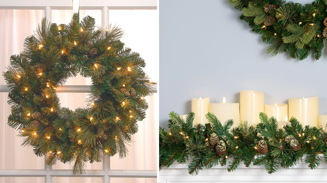 National Tree Company Wreath Garland Set