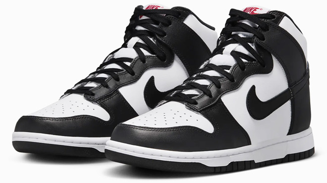 Nike Dunk High Womens Shoes Black White