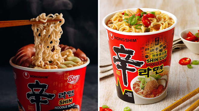 Nongshim Gourmet Spicy Shin Instant Ramen Noodle Cups