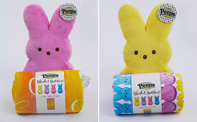 Peeps Blanket Buddie Plush and Throw Blanket Sets