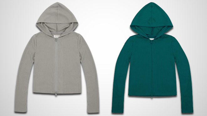 Planet Gold Girls Zip Up Cardigan