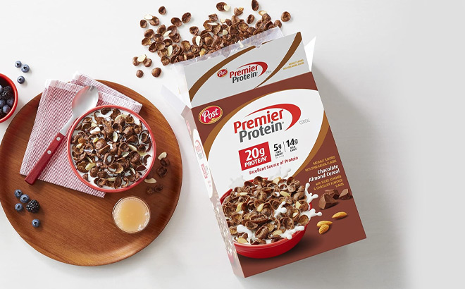 Premier Protein 30 Ounce Chocolate Almond Cereal Flakes