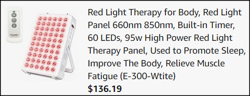 Red Light Body Therapy Checkout