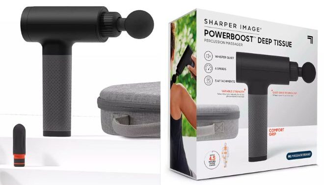 Sharper Image Powerboost Deep Tissue Percussion Massager