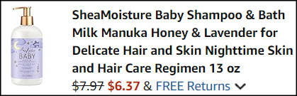 SheaMoisture Baby Shampoo Checkout SheaMoisture Baby Shampoo Checkout