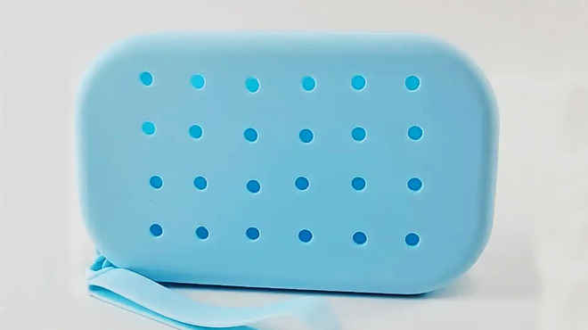 Silicone Coin Purse in Light Blue