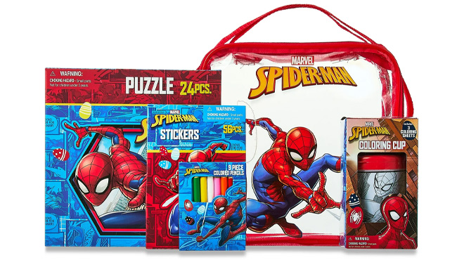 Spiderman Zippered Tote Bag Easter Set