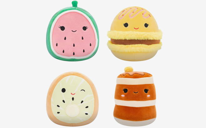 Squishmallows Original 5 Inch Food Plush 4 Pack