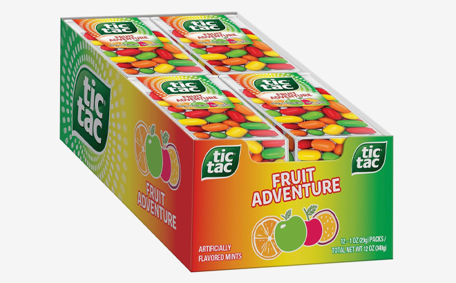 Tic Tac 12 Pack Fruit Mints