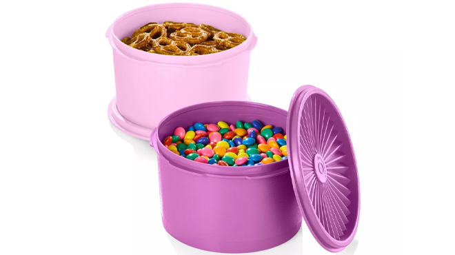 Tupperware 4 Piece Heritage Mini Food Storage Canisters